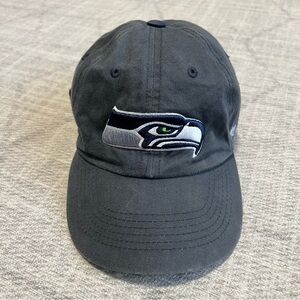 47 Brand Adult NFL Football Seattle Seahawks Blue/Dark Grey Adjustable OSFM Hat